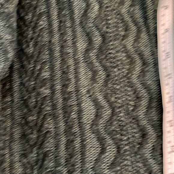 Eight Eight Eight Cowl Neck Cable Knit Sweater Black Chunky Long Sleeve M - Picture 5 of 7